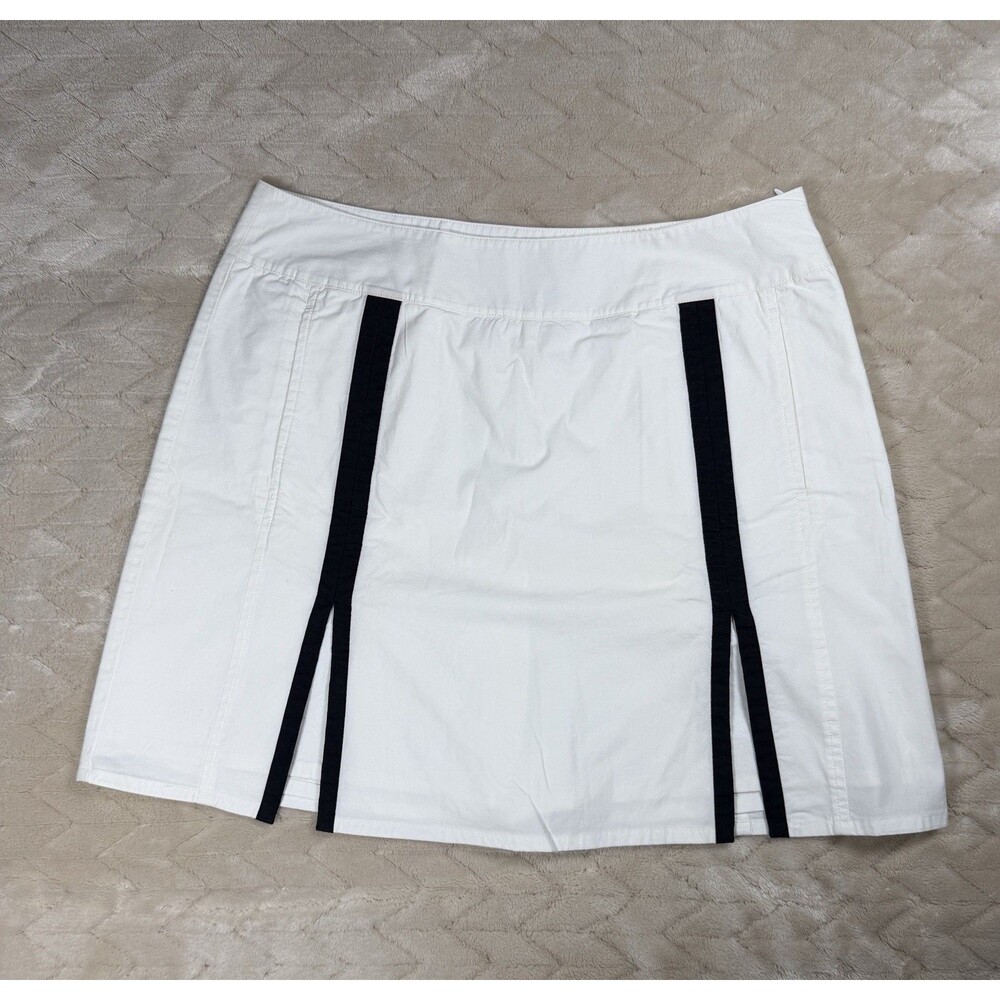 Nivo White Black Golf Tennis Skort Women Approx L Preppy Golfcore
